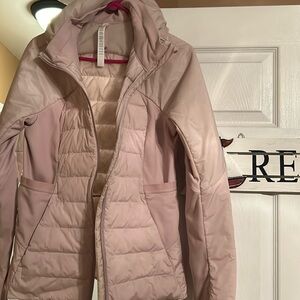 Lululemon light pink puffy jacket